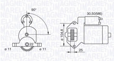 MAGNETI MARELLI 063280032010 -  Стартер